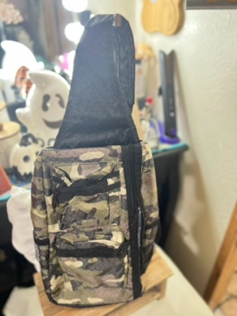 NEW Thirty-One All Zipped Up Crossbody Bag - Soft Camo Print Travel Purse